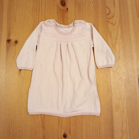 Light Pink & White Stripe Tunic - Girls 3-6 months - M&S