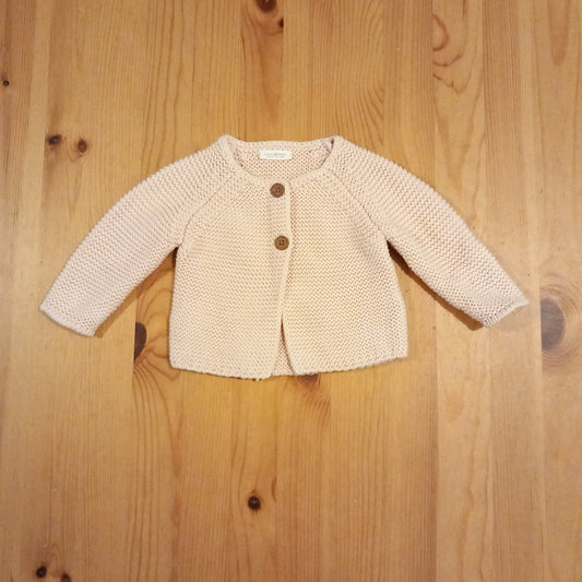 Light Pink Thick Knit Cardigan - Girls up to 3 months - Next