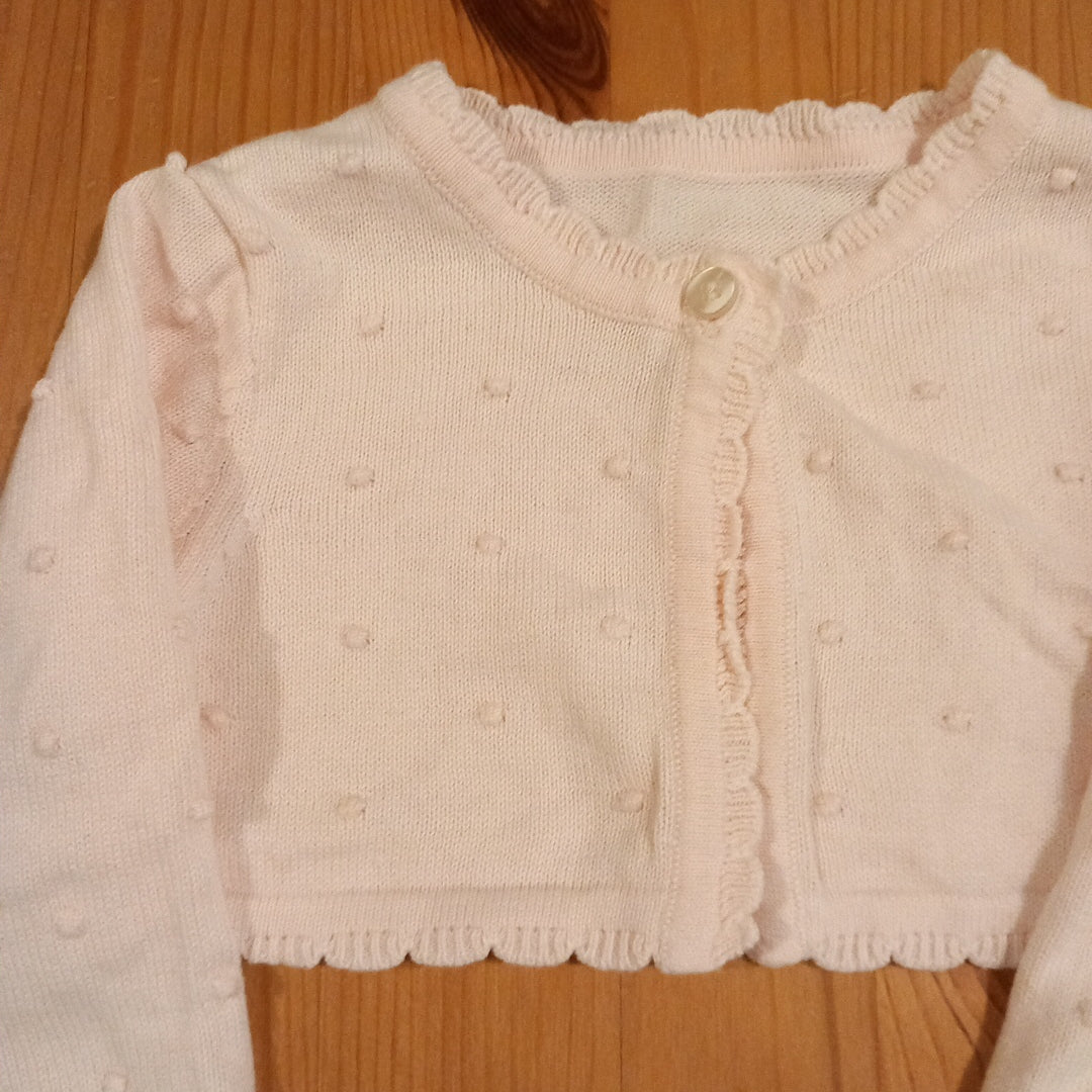 Light Pink Short Bobbles Cardigan - Girls 3-6 months - Mothercare