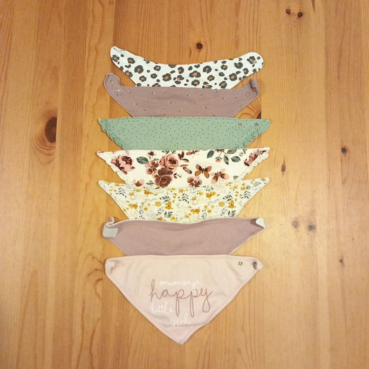 Triangular bibs - Girls Baby - Mixed Brands