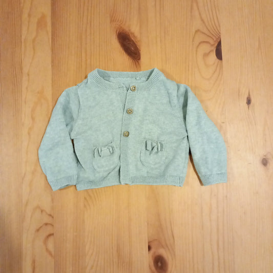 Light Green Bows Cardigan - Girls 0-3 months - TU