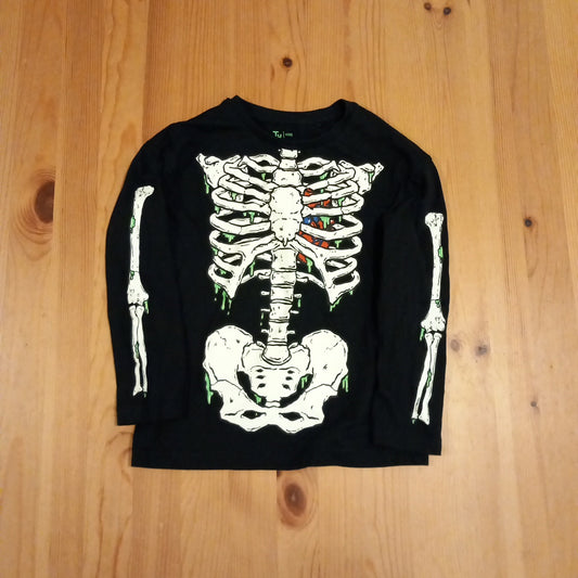 Halloween Skeleton Long Sleeve Top - Boys 7 years - TU