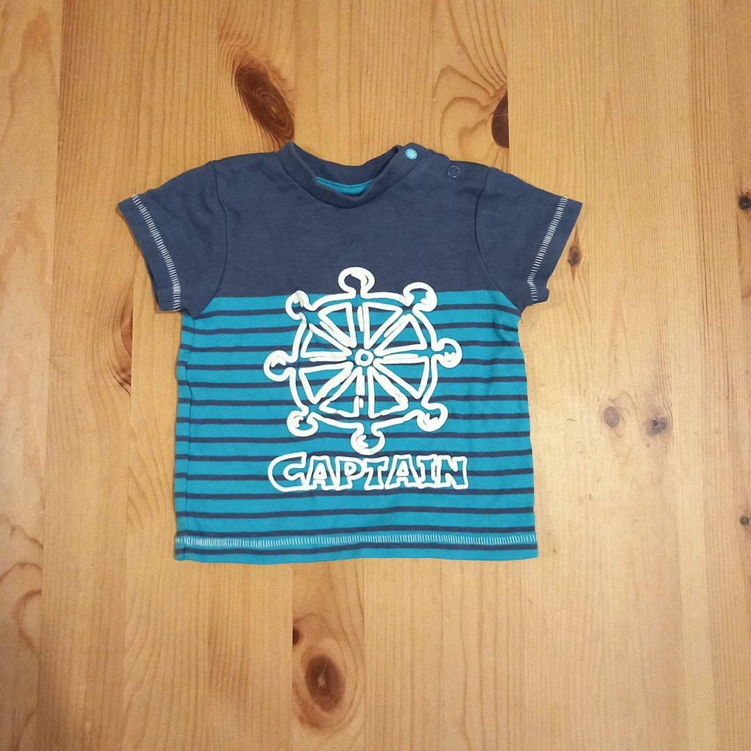 'Captain' T-Shirt - Boys 6-9 months - Mini Club