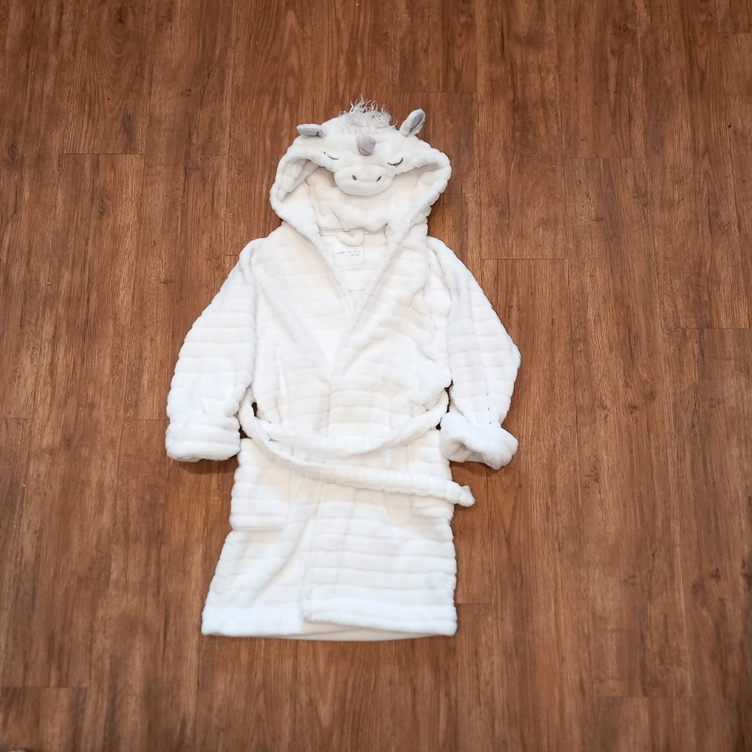 White Unicorn Furry Dressing Gown - Girls 7-8 years - Next