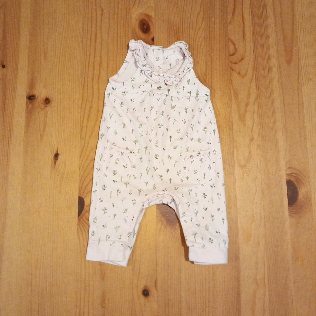 Pink Floral Dungarees - Girls Newborn - Mini Club