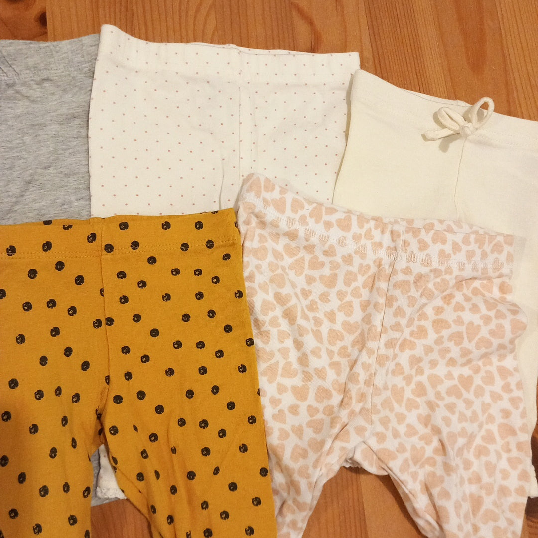 7 x Pairs Of Leggings - Girls 0-3 months - Mixed Brands