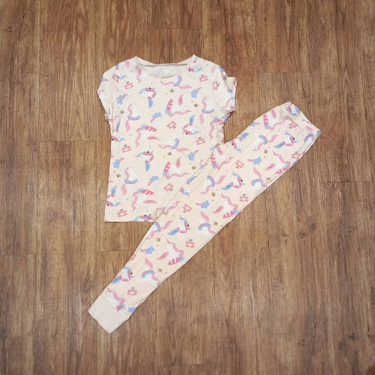 Pink Unicorn Pyjamas - Girls 8-9 years - George
