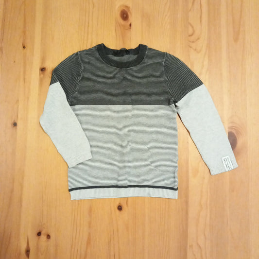 Grey Ribbed Jumper - Boys 5-6 years - George
