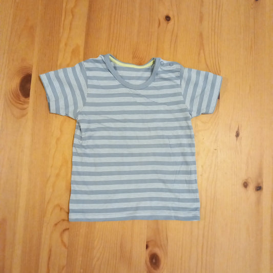 Light Blue & White Striped T-Shirt - Boys 12-18 months - Matalan