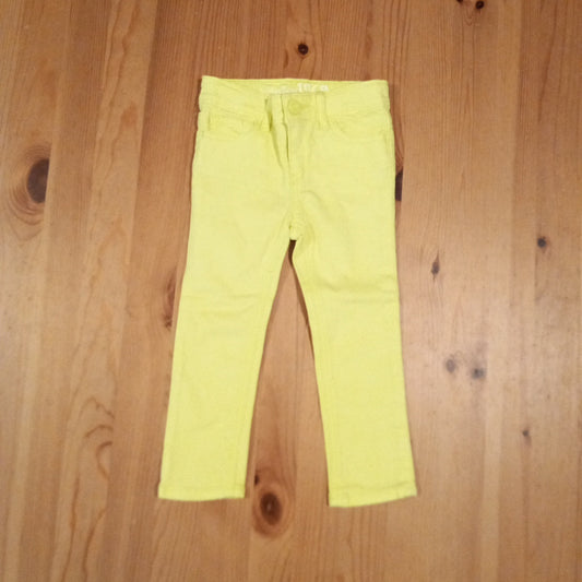 Yellow Jeans With Adjustable Waistband (brand new without tags) - Girls 2 years - Baby Gap