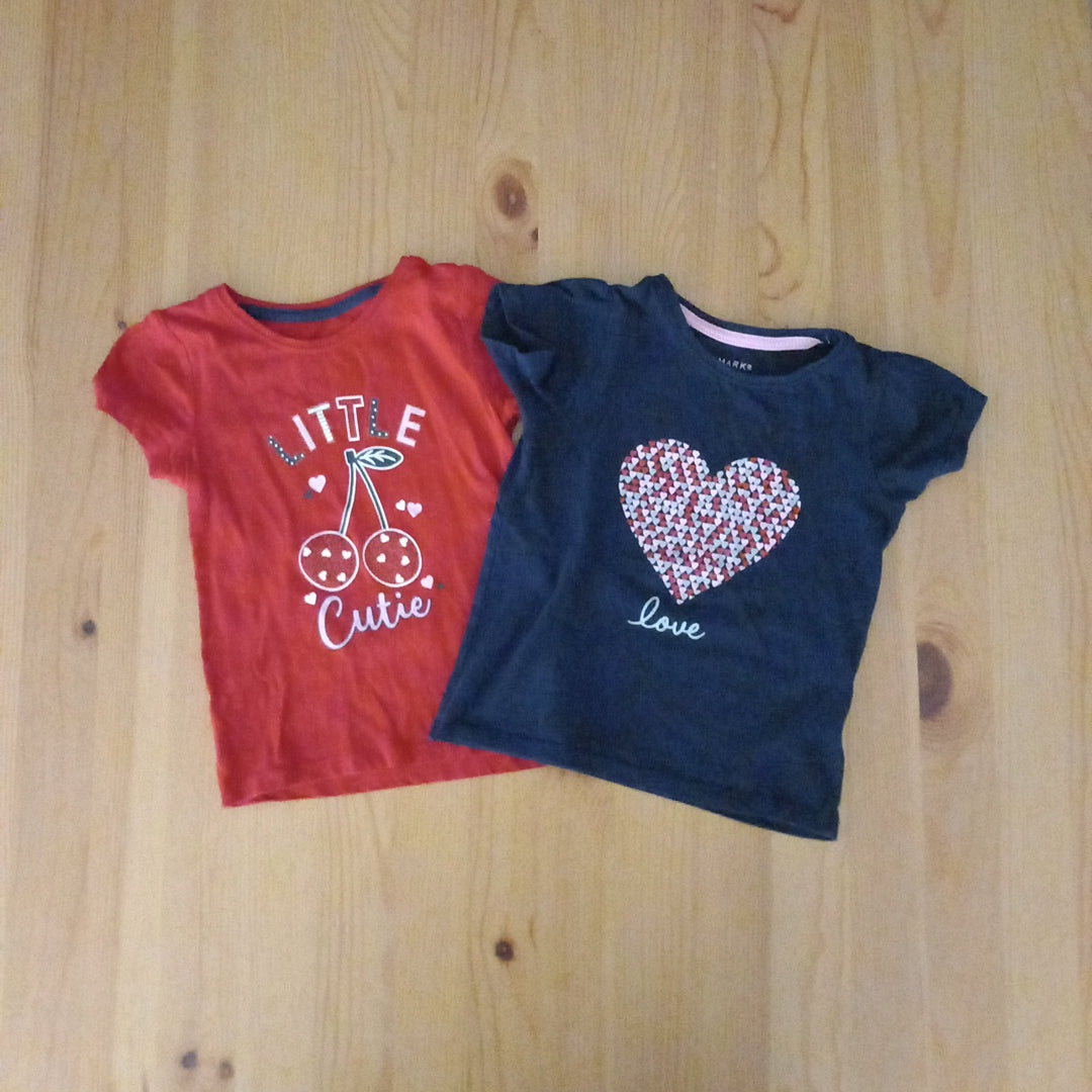 2 x T-Shirts - Girls 24-36 months - Primark