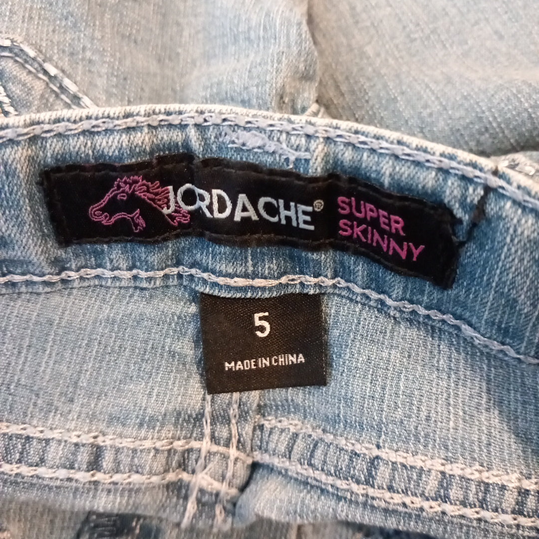 Light Blue Distressed Look Jeans - Girls 5 years - Jordache