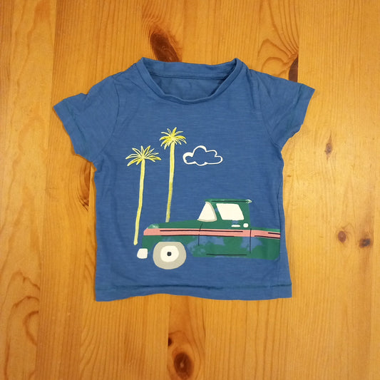 Blue Car T-Shirt - Boys 3-6 months - M&S