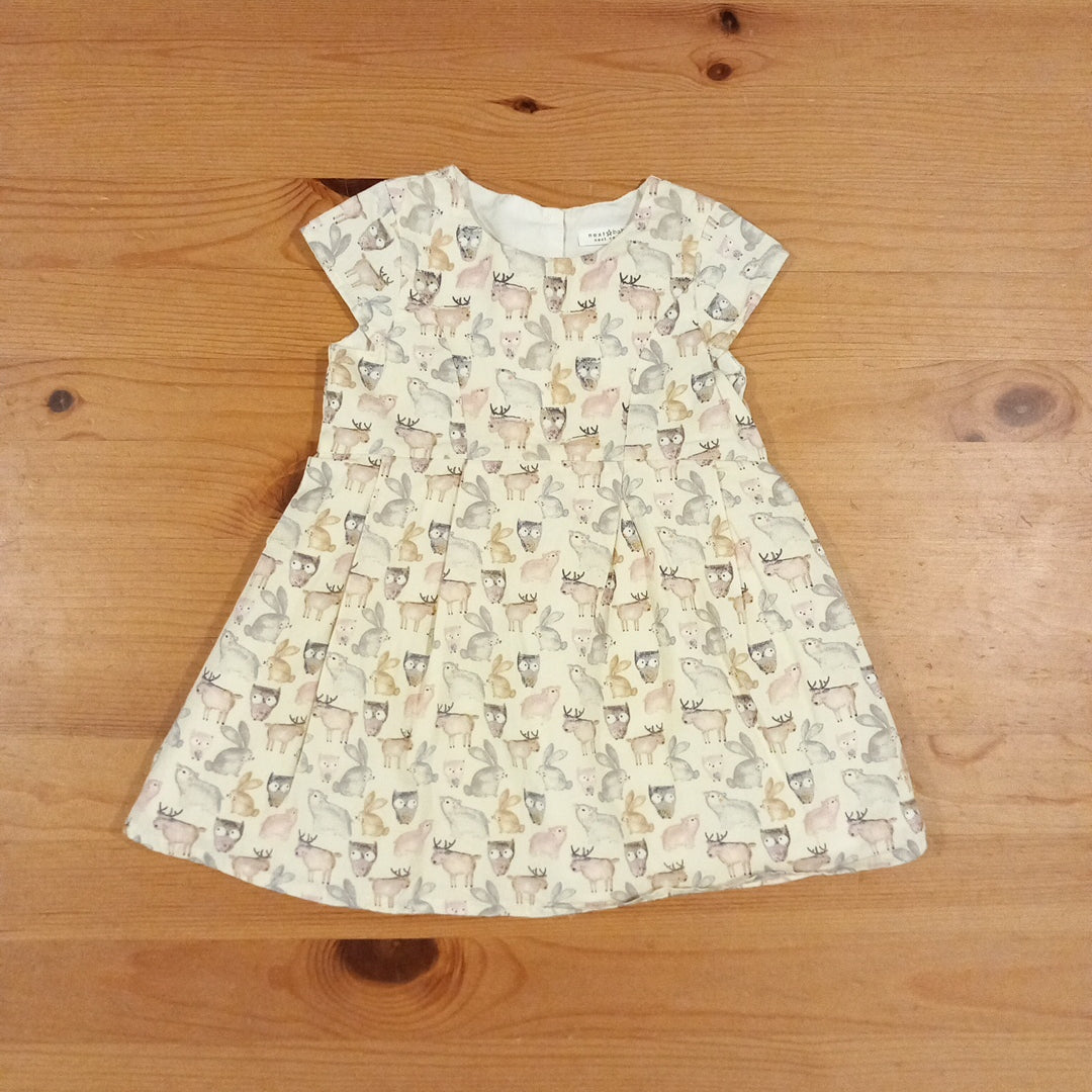 Lined Short Sleeve Animals Dress - Girls 6-9 months - Next