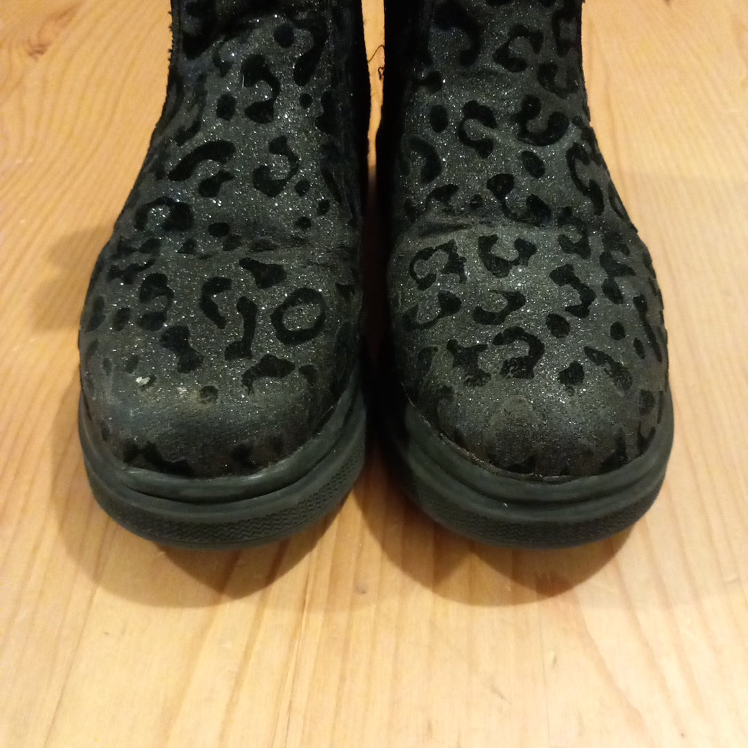 Glittery Animal Print Boots - Girls Infant Size 9 - Matalan