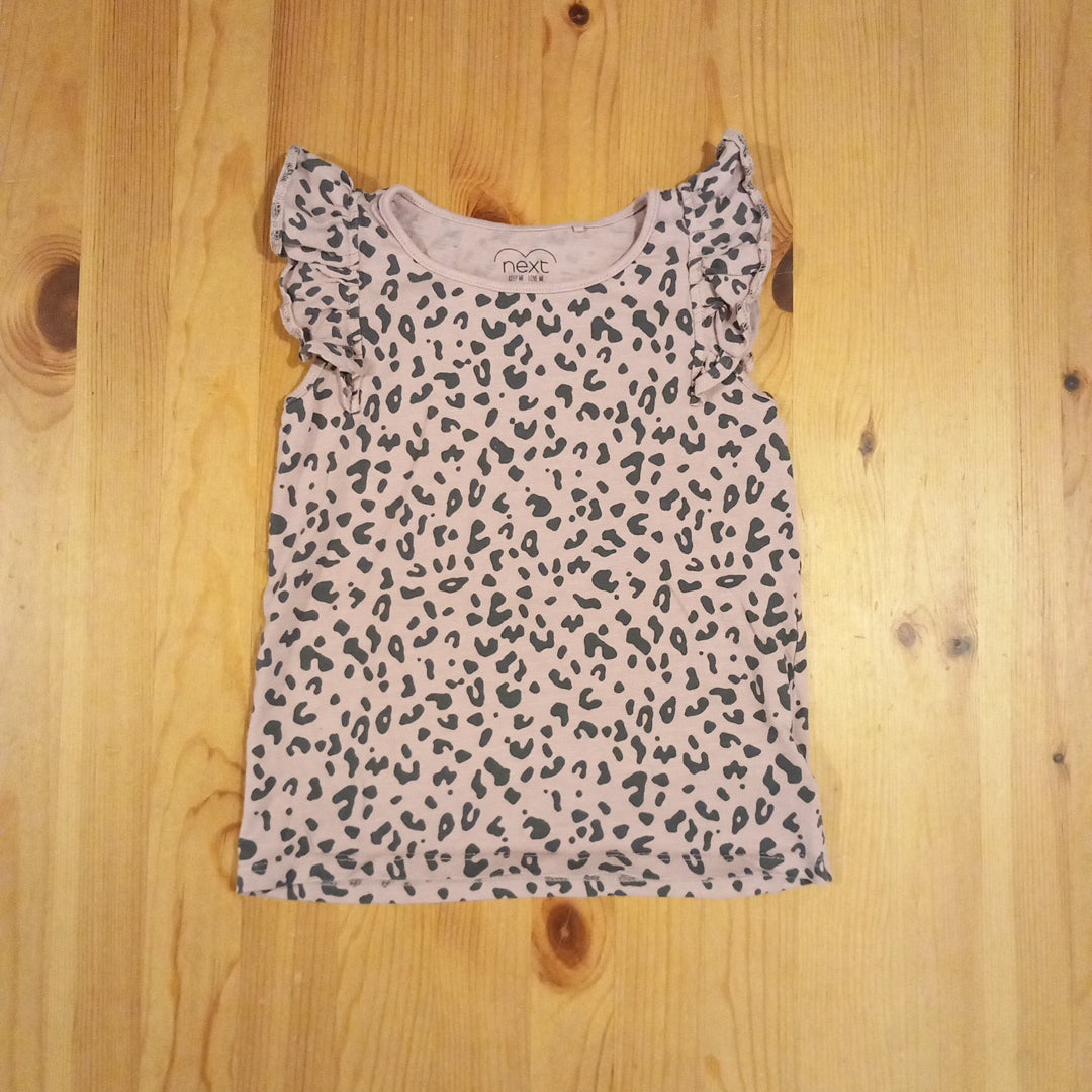 Pink Animal Print Sleeveless Top - Girls 6-7 years - Next