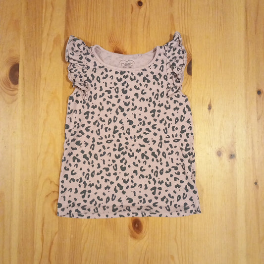Pink Animal Print Sleeveless Top - Girls 6-7 years - Next