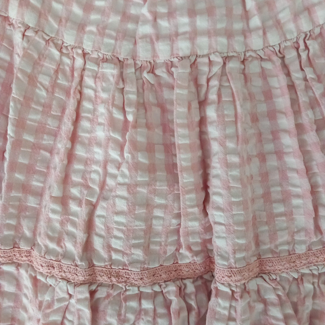 Pink & White Lined Dress - Girls 4-5 years - Mothercare