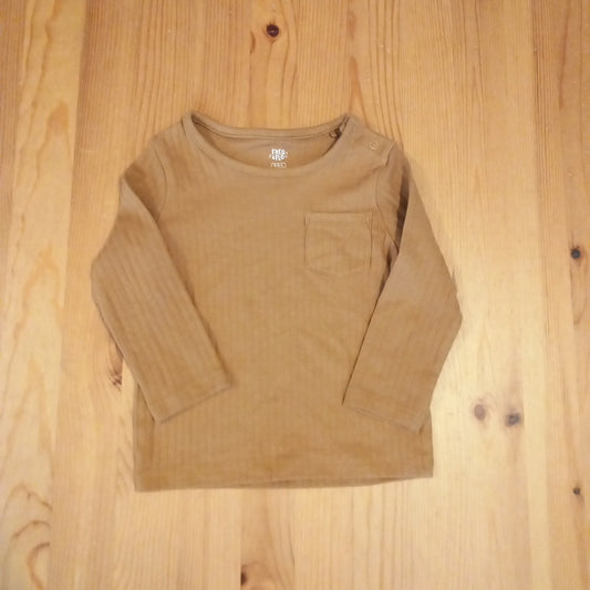 Brown Long Sleeve Top - Boys 9-12 months - F&F