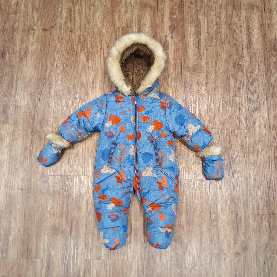 Pramsuit With Detachable Mittens - Unisex 3-6 months - Mothercare