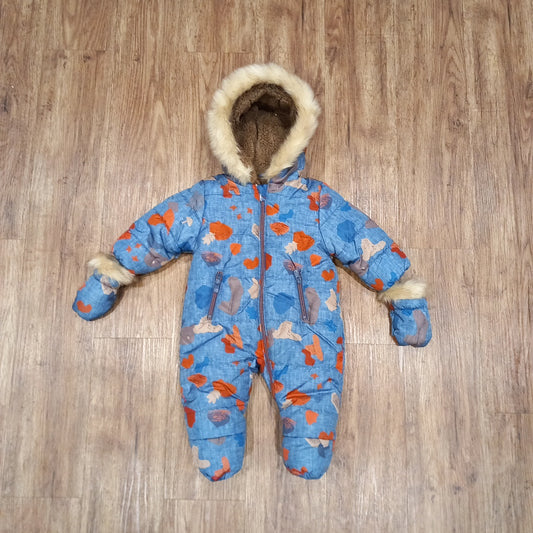 Pramsuit With Detachable Mittens - Unisex 3-6 months - Mothercare