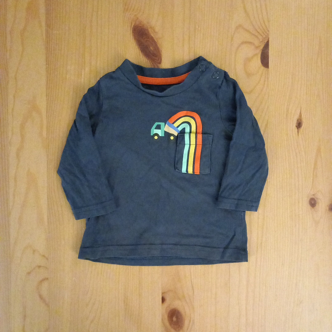 Navy Lorry Long Sleeve Top - Boys up to 3 months - F&F