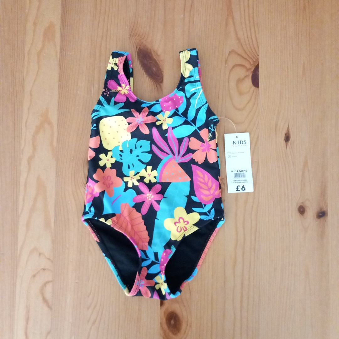 Colourful Swimming Costume (BNWT) - Girls 9-12 months - Peacocks