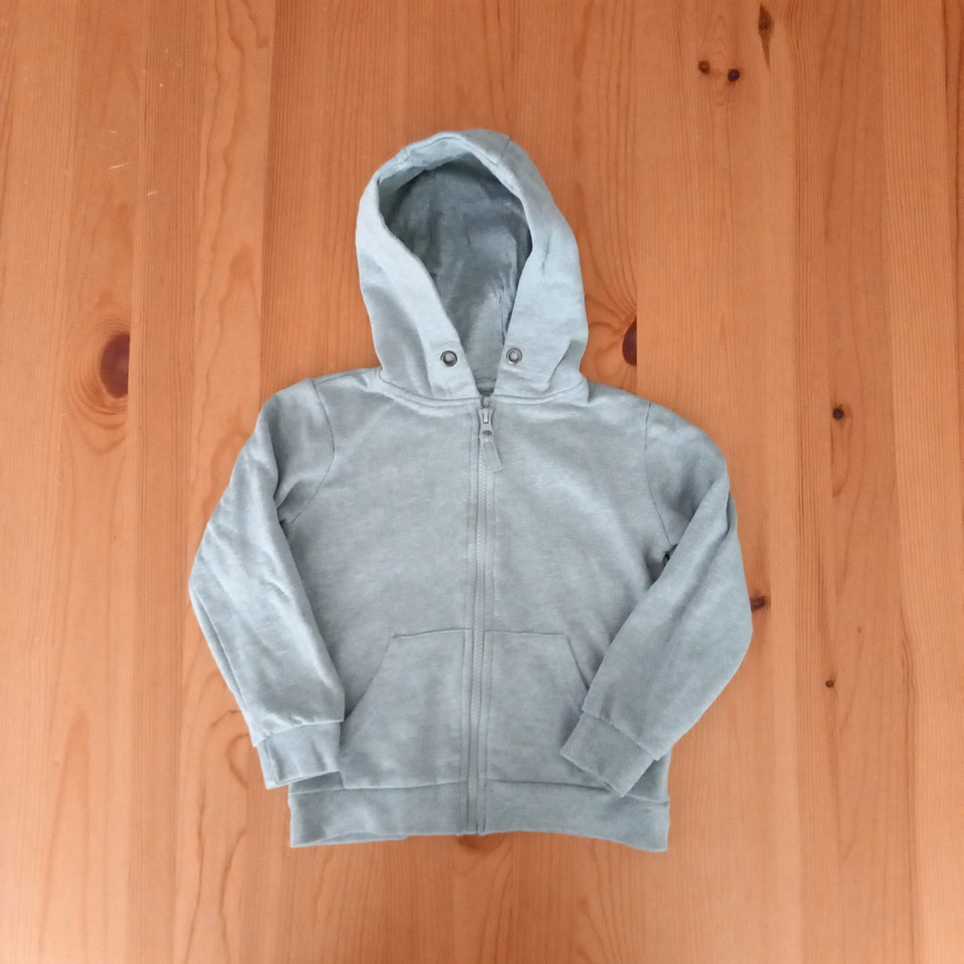 Grey Zip Up Hoodie - Unisex 4-5 years - M&Co