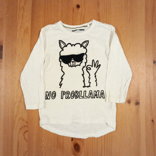 'No Probllama' Long Sleeve Top - Boys 2-3 years - Next