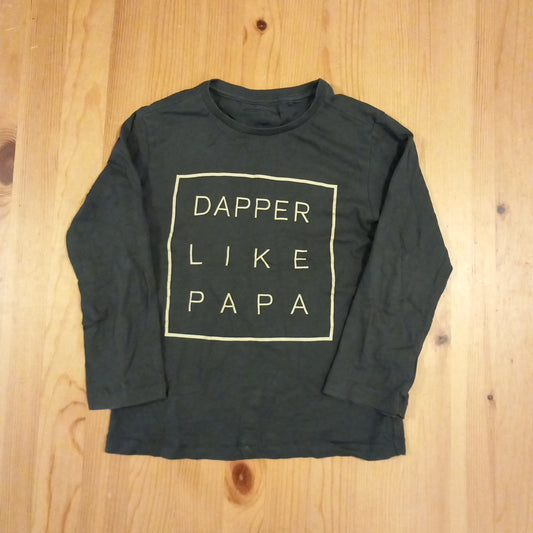 'Dapper Like Papa' Long Sleeve Top  - Boys 5-6 years - Next