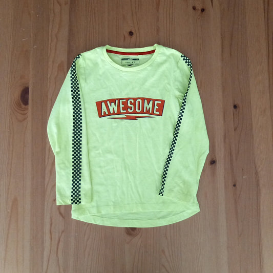 Neon 'Awesome' Long Sleeve Top - Boys 6-7 years - Next