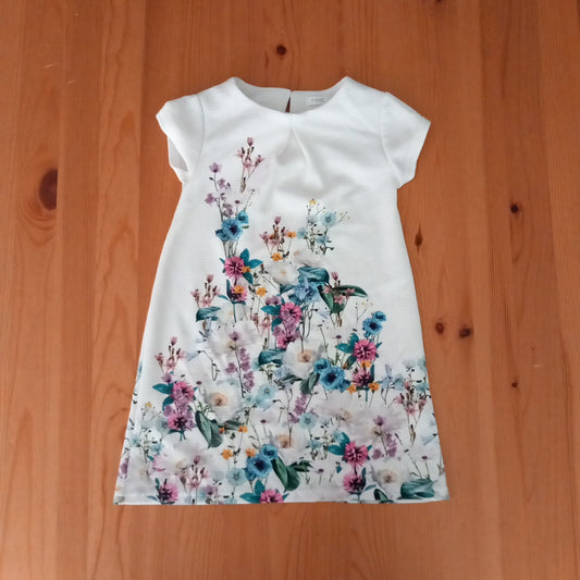 Textured Floral Dress - Girls 4 years - Next