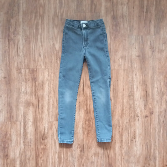 Grey Distressed Look Jeggings - Girls 7 years - Zara