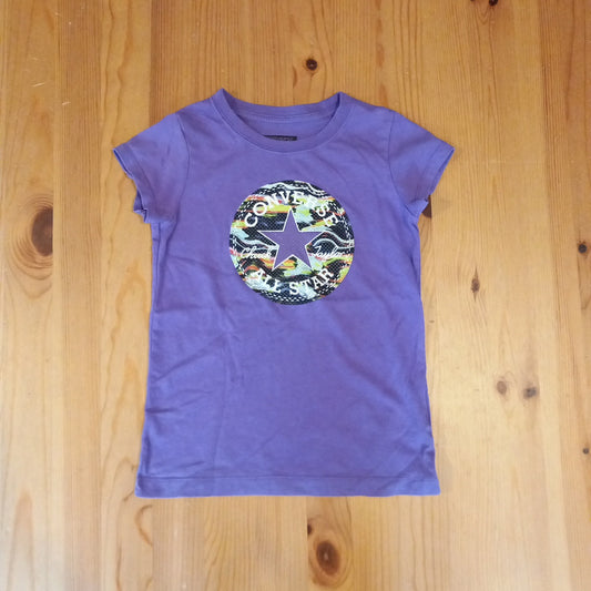 Purple Converse T-Shirt - Girls 6-7 years - Converse