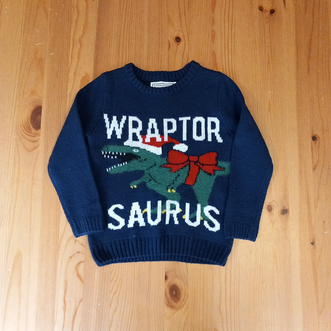 'Wraptorsaurus' Christmas Jumper - Boys 5 years - Matalan