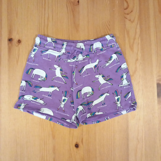 Purple Unicorn Jersey Shorts - Girls 10 years - Next