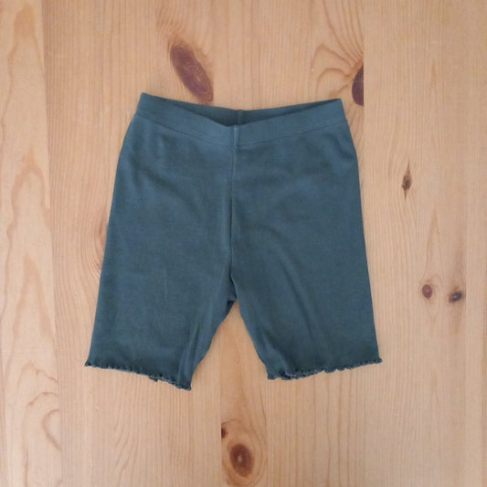 Grey Ribbed Stretch Shorts - Girls 3-4 years - TU