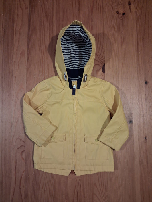 Yellow Raincoat With Striped Lining - Boys 12-18 months - TU