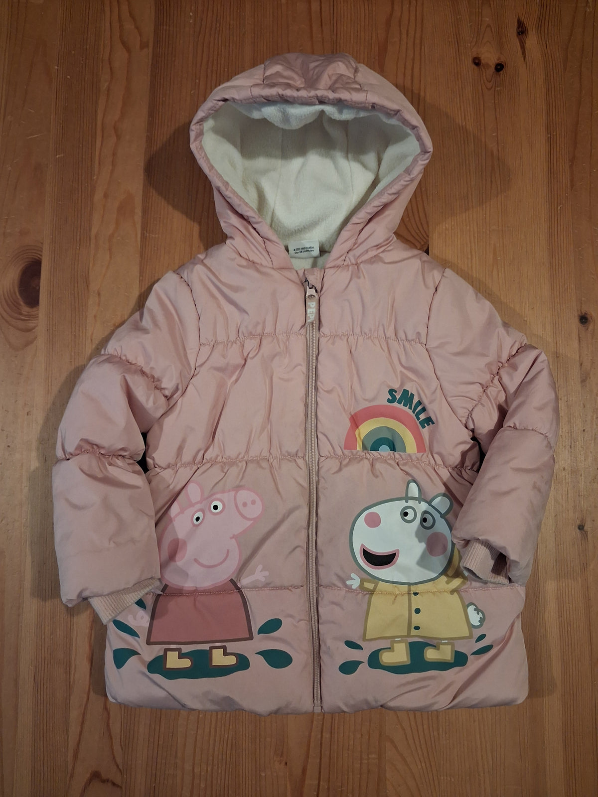 Light Pink Peppa Pig Padded Coat - Girls 3-4 years - George