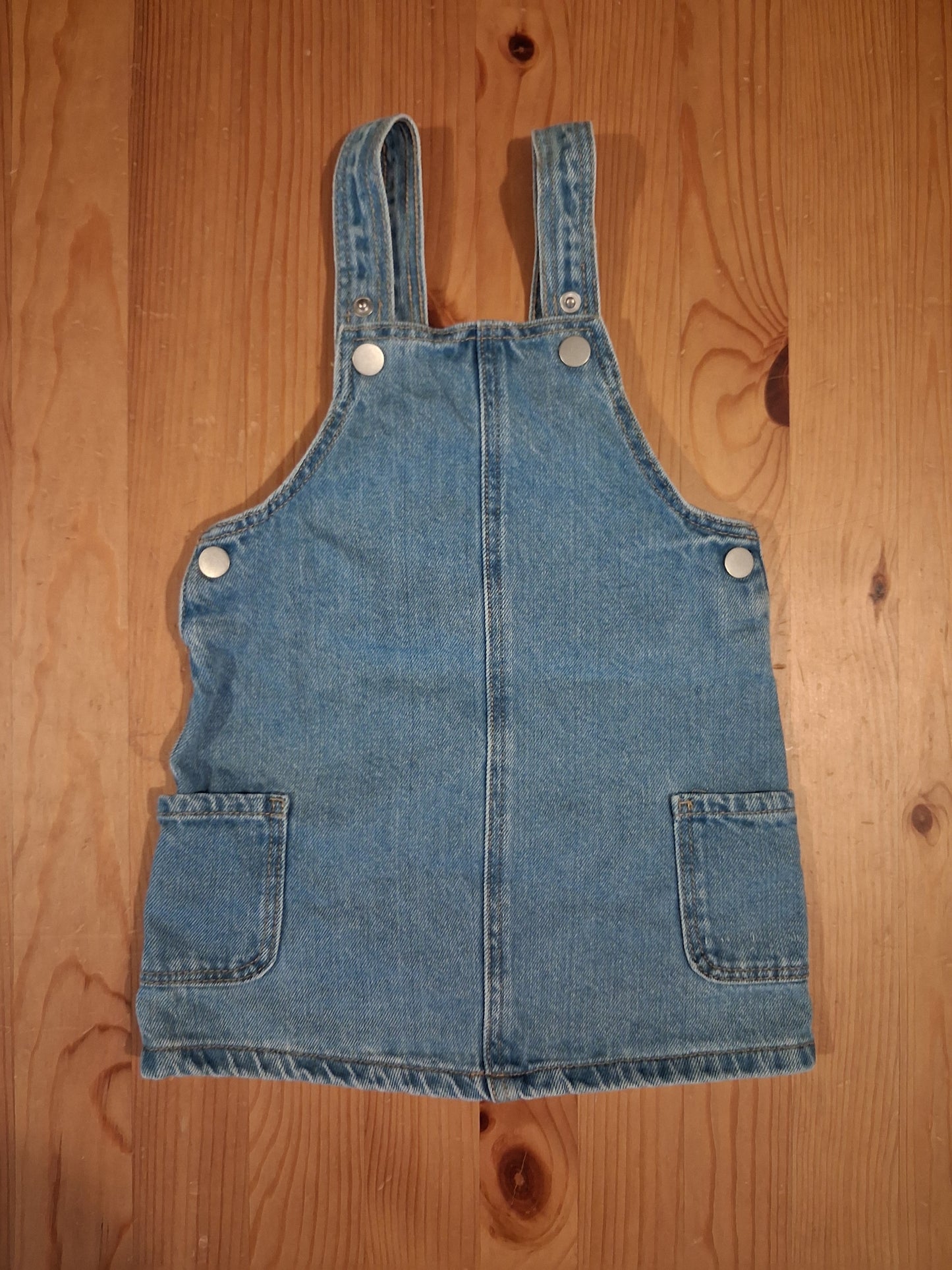 Light Denim Pinafore Dress - Girls 9-12 months - Denim Co