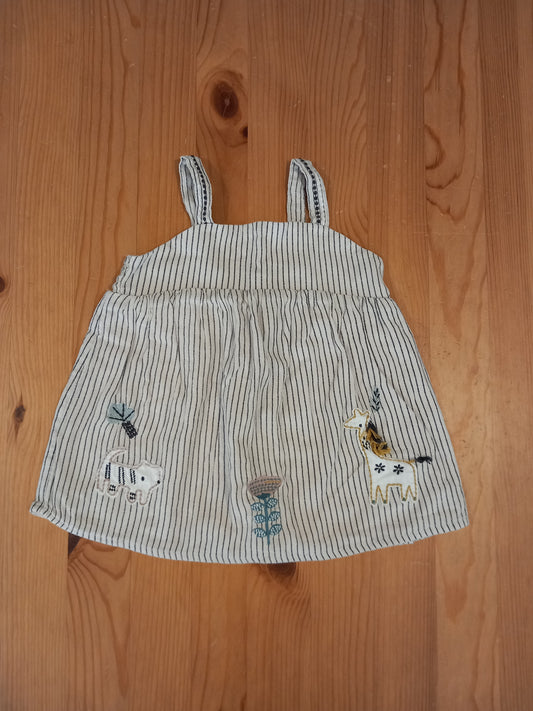 Lined Striped Pictures Top - Girls 12-18 months - TU