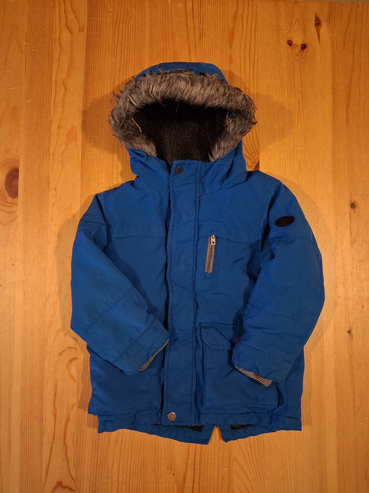 Blue Coat With Furry Hood - Boys 3-4 years - Next