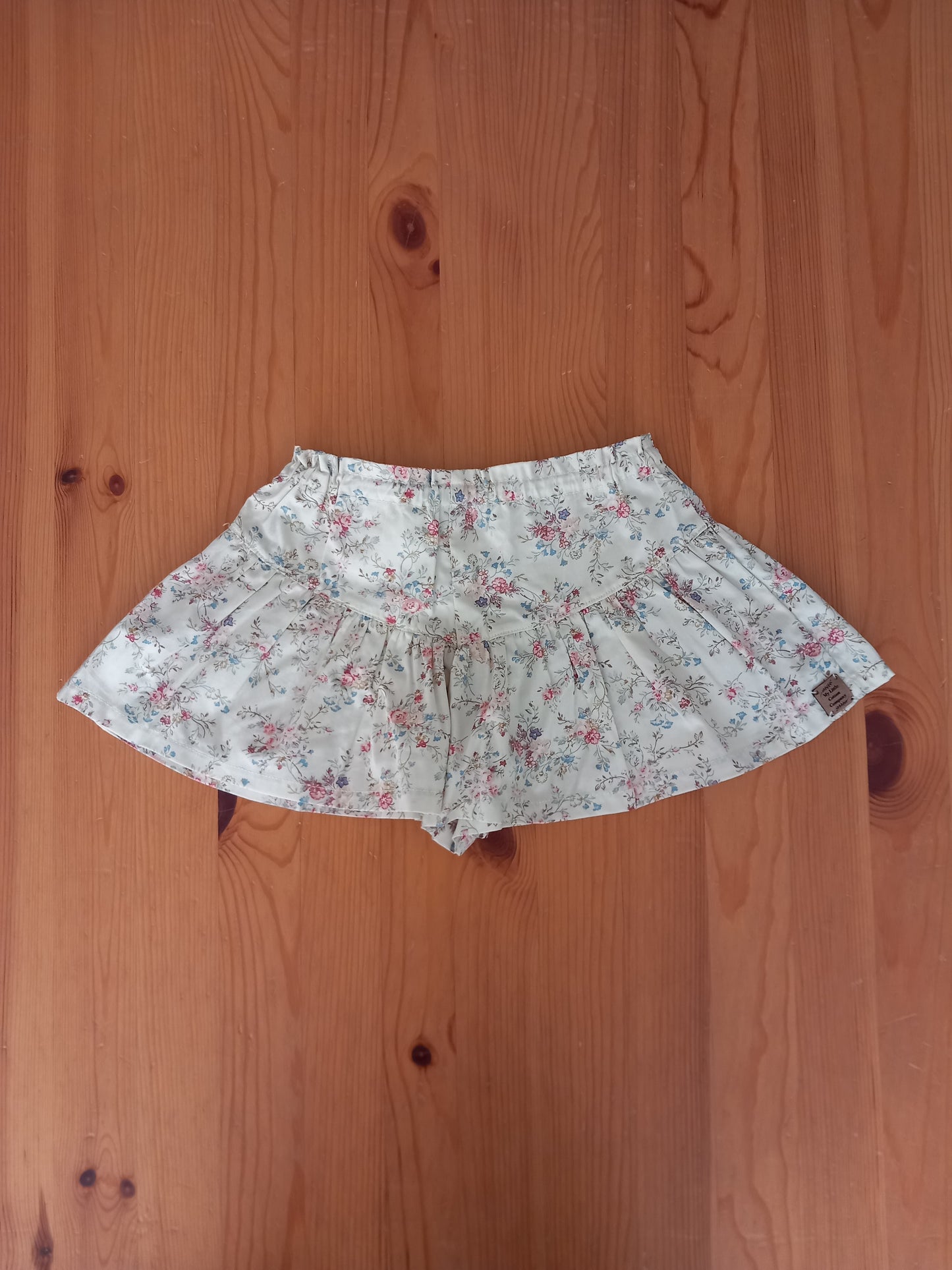 Handmade Wide Leg Floral Shorts - Girls 4-5 years - My Little Cotton Co.