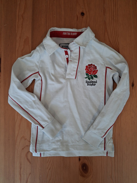 Long Sleeve England Rugby Shirt - Boys 3-4 years - England Rugby