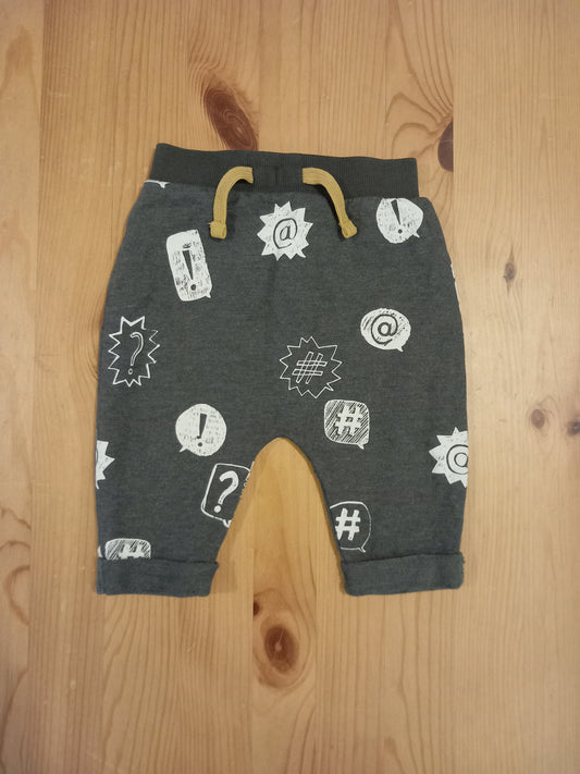Grey Punctuation Joggers - Boys 3-6 months - Next