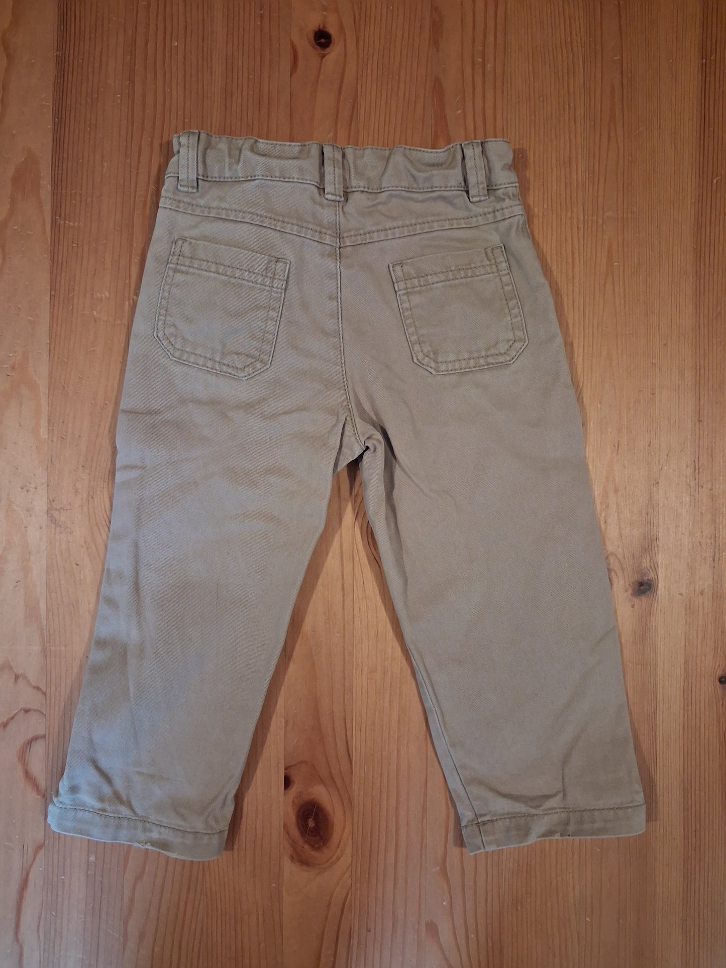Beige Chino Style Trousers With Adjustable Waistband - Boys 18-24 months - Bows & Arrows