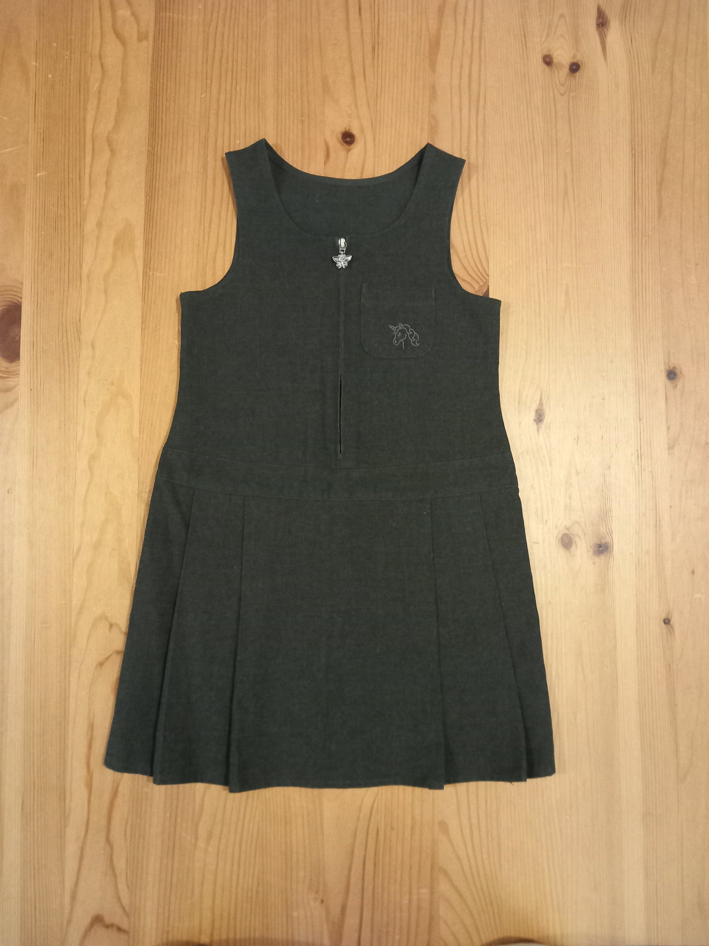 Grey School Pinafore Dress - Girls 3-4 years - Nutmeg