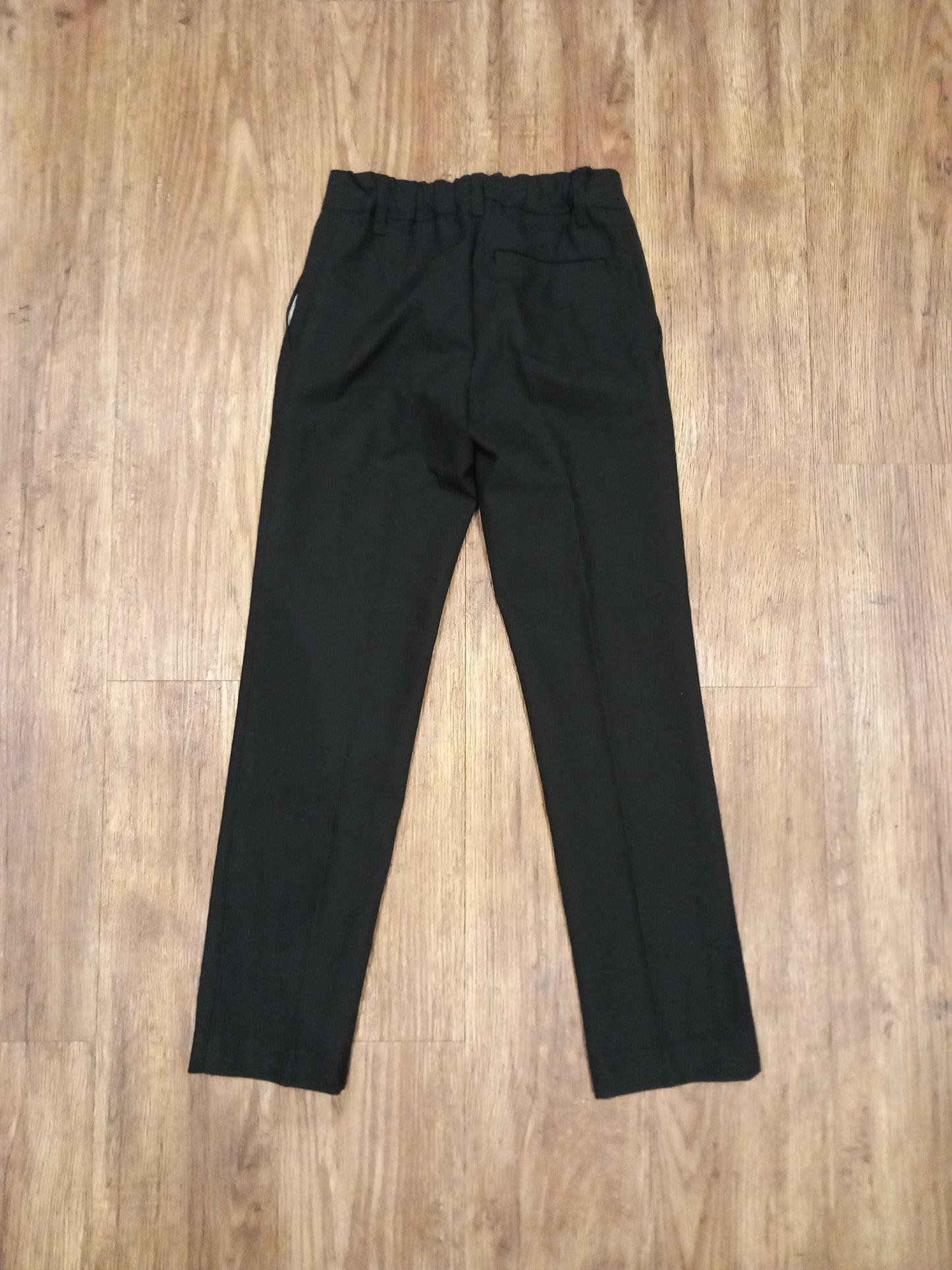 Black Extra Long Slim Leg School Trousers With Adjustable Waistband - Boys 6-7 years - M&S