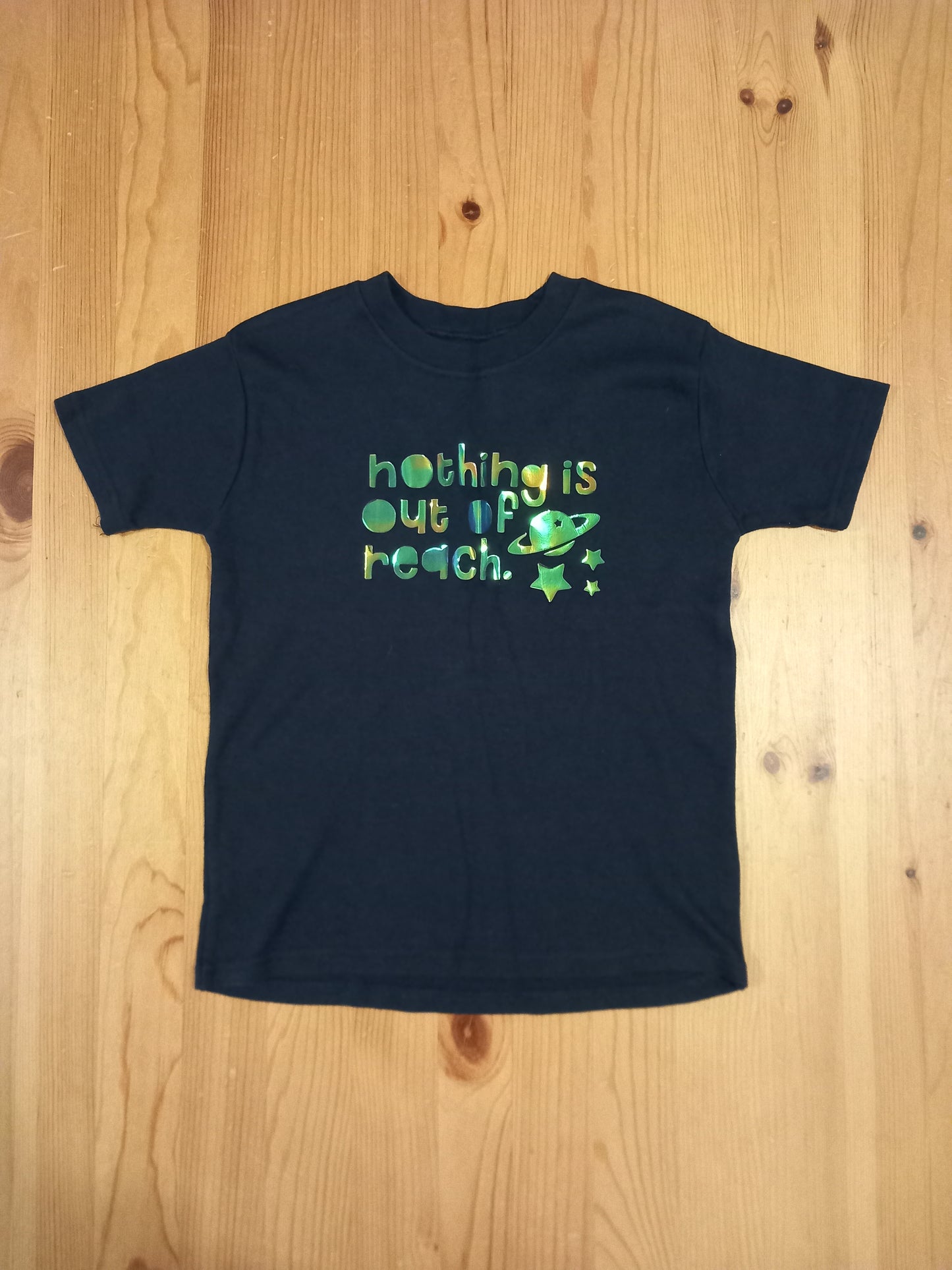 Navy 'Nothing Is Out Of Reach' T-Shirt - Unisex 5-6 years - Brand Unknown