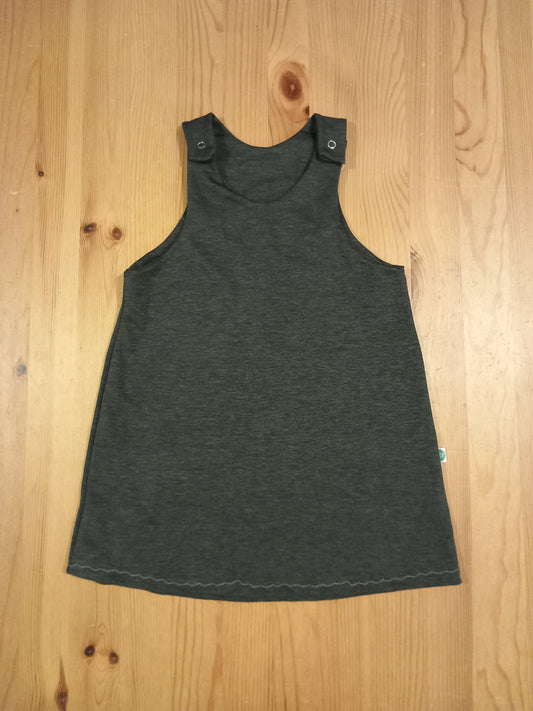 Handmade Grey Pinafore Dress - Girls 3-4 years - Little J Clothing